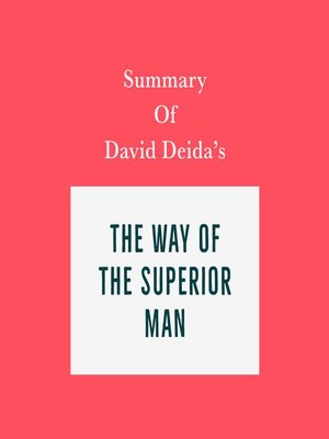 cover image of Summary of David Deida's the Way of the Superior Man
